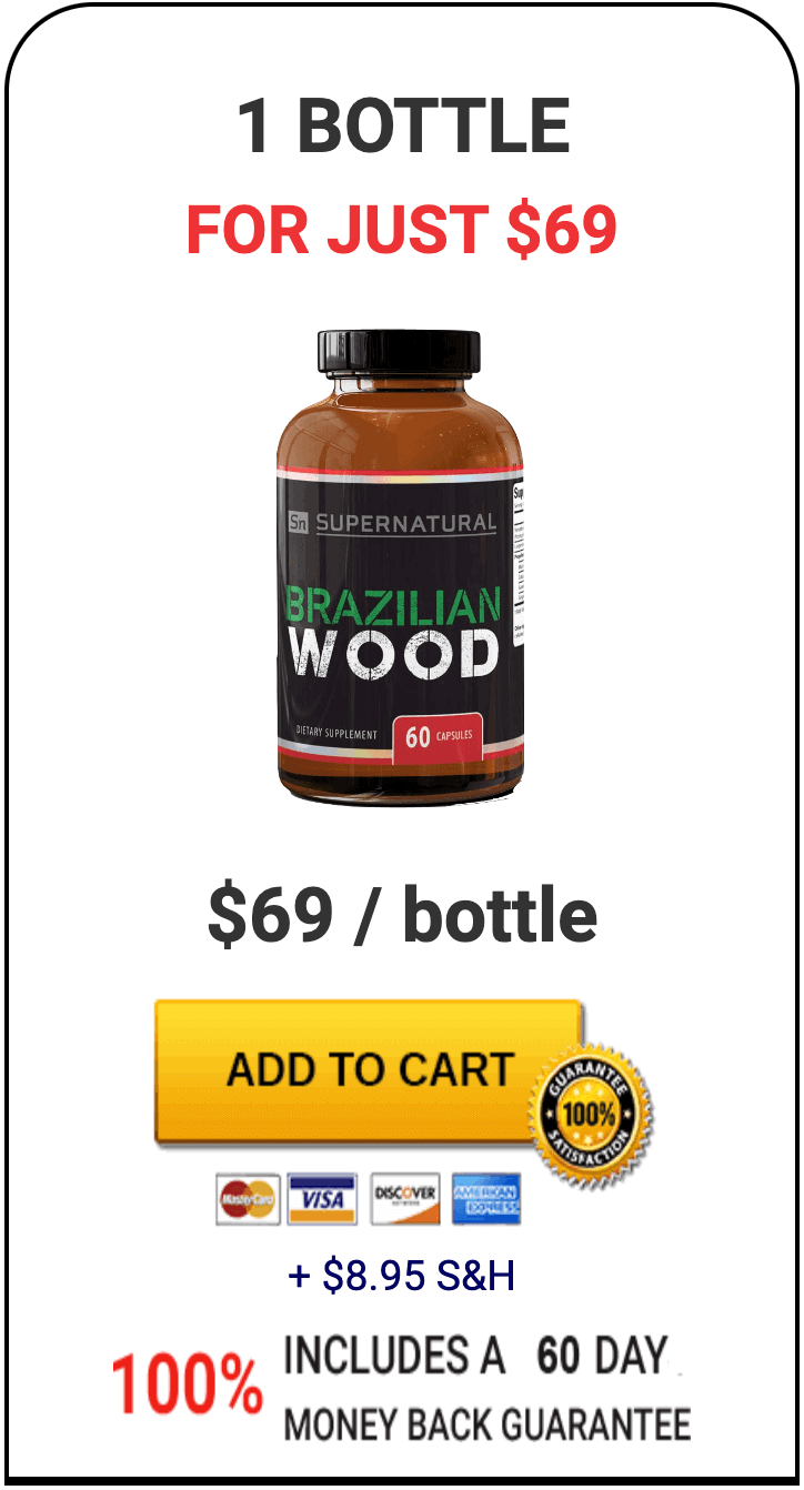 Brazilian Wood Supplement Pricing 1 bottle pack